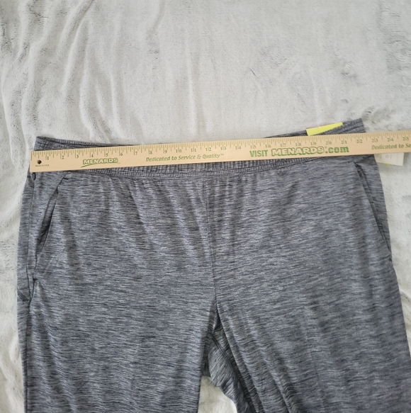 All In Motion Mens XXL Heathered Blue Gray Soft Stretch Athleisure Lounge Pants - Picture 3 of 13